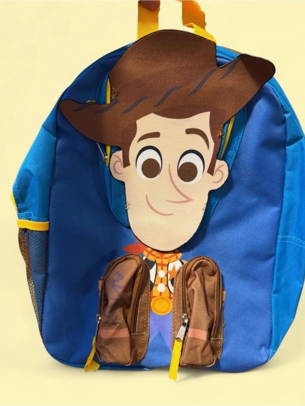 Disney Blue Toy Story Woody Kids Backpack with Brown Accents